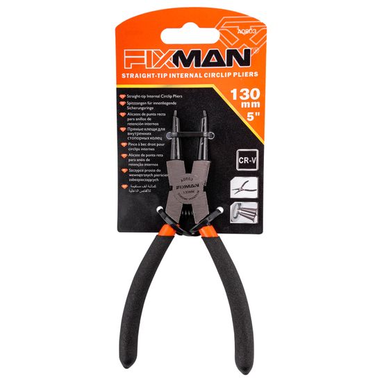 FIXMAN Straight Internal Circlip Pliers 130mm 5"